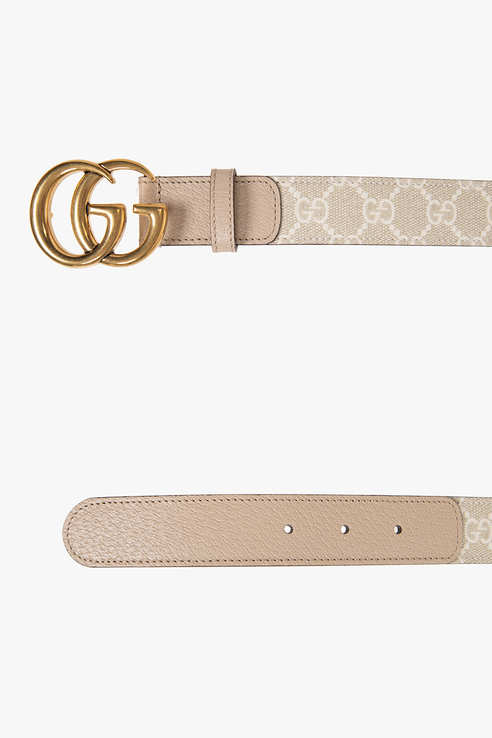 Cream hotsell gucci belt